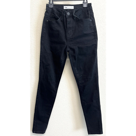 YMI Women Skinny Jeans Size 25/1 Black Denim High Rise NEW - Picture 1 of 7